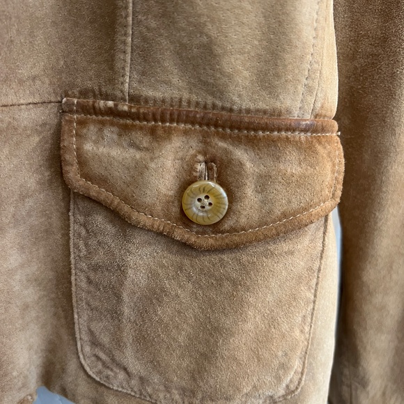 Vintage Preston & York Suede Leather Jacket - Women's XL - Picture 5 of 7